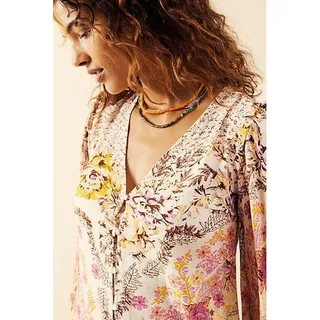 Photo of New Free People Marais Floral Printed Midi Dress $168 X-SMALL Boho MAXI