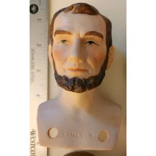 Photo of Vintage Bisque, Porcelain, Ceramic Abraham & Mary Todd Lincoln Doll Parts