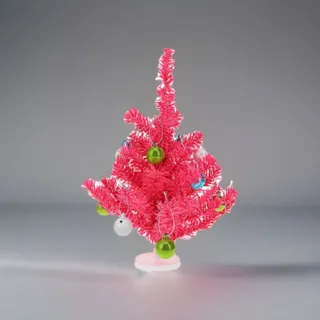Photo of 🔥Mini Desktop Christmas Tree With Ornaments 10"x12" Pink BNWT🔥