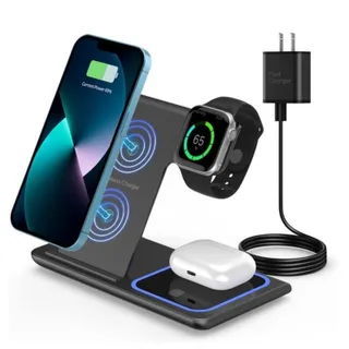 Photo of 🔥Wireless 3 In 1 Charging Station (Black) NWT🔥