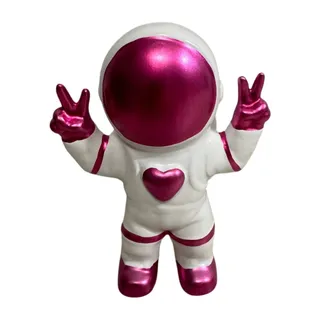 Photo of Spritz Valentines Astronaut Figurine Peace Love 2026 Target White Pink Decor