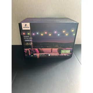 Photo of APPECK Smart RGBW Outdoor String Lights 100 ft 30 Bulbs Alexa Google IP65