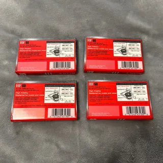 Photo of 🔥4 Sony HF High Fidelity Audio Cassette 60 Minute Normal Bias Blank Tapes🔥