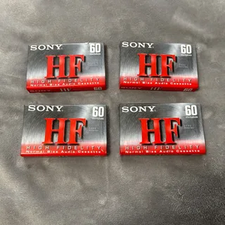 Photo of 🔥4 Sony HF High Fidelity Audio Cassette 60 Minute Normal Bias Blank Tapes🔥