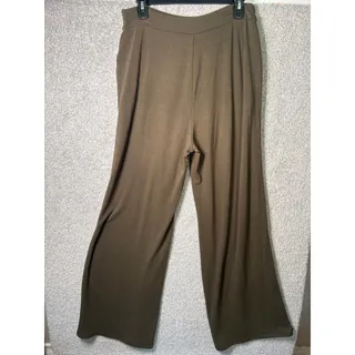 Photo of Zenana M Brown Wide Leg Drawstring Lounge Pants Pockets