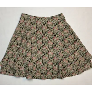 Photo of Exact Change Skirt Women Size 5 Floral Flare A-Line Layered Casual Made in USA