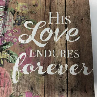 Photo of Mini Notebook Journal Spiral-Bound "His Love Endures Forever" Lined Pages Pink