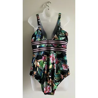 Photo of Swimsuits For All One-piece Swimsuit Women Size 18 Floral Stripe