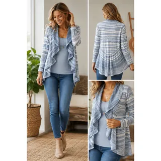 Photo of Knitted & Knotted Anthropologie Knit Ruffle Cardigan Small
