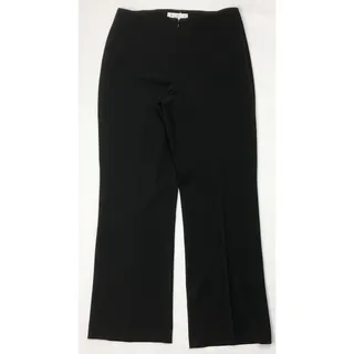 Photo of Gallia Dress Pants Women Petite Size 6P Black Straight Leg Career Wear to Work