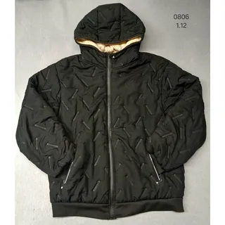 Photo of New Sport (5XL) Women's Black Quilted Hooded Winter Jacket