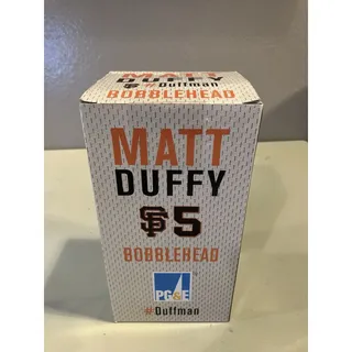 Photo of Matt Duffy SF Giants Bobblehead 2016 SGA PG&E Skeeter Cat New