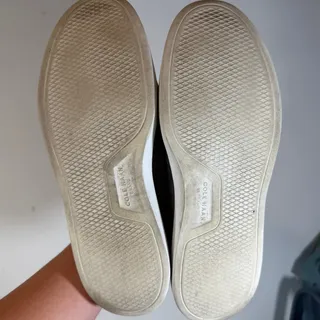 Photo of Cole Haan Grandpro Rally Shoes Grey Canvas Court Sneakers C34740 Mens US Size 10