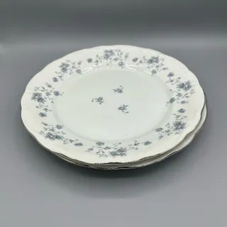 Photo of Vintage Johann Haviland Blue Garland Dinner Plates Set of 2, 2 sets avail 10"