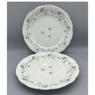 Photo of Vintage Johann Haviland Blue Garland Dinner Plates Set of 2, 2 sets avail 10"
