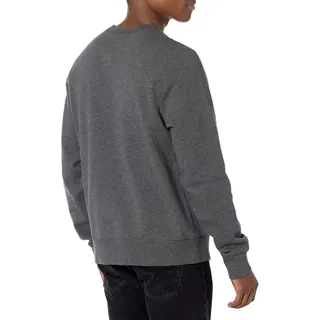 Photo of New Champion Mens Medium Charcoal Gray Sueded Fleece Pullover Crew Sweatshirt