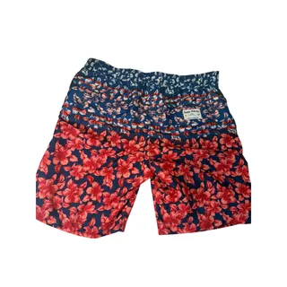 Photo of Mens Tommy Bahama Large 9” Baja Flora and Stripes Swim Trunks america
