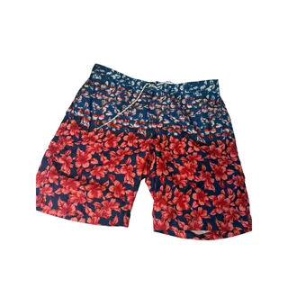 Photo of Mens Tommy Bahama Large 9” Baja Flora and Stripes Swim Trunks america