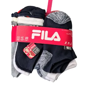 Photo of Fila 10 Pairs Soft Socks 3 Hair Ties Girl's 7 to 10 Shoe