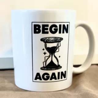 Photo of Waking Up Begin Again Mug Morgan Powell Hourglass Sam Harris 11 Oz Ceramic