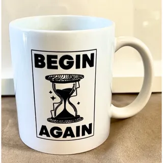 Photo of Waking Up Begin Again Mug Morgan Powell Hourglass Sam Harris 11 Oz Ceramic