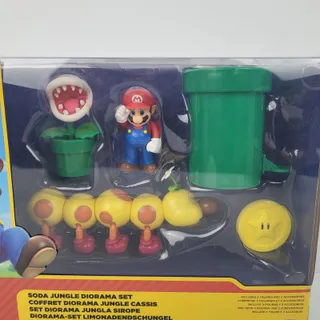 Photo of Nintendo Super Mario Soda Jungle Diorama Set with 3 Figures & Accessories
