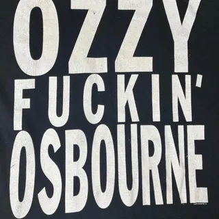 Photo of Vintage Ozzy Osbourne band tee "Ozzy F**Kin' Osbourne" 2001 Size XXL