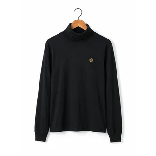 Photo of Ralph Lauren Vintage Crest Long Sleeve Turtleneck - Black EUC Size Medium
