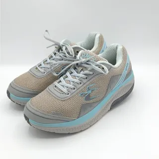Photo of Gdefy Mighty Walking Shoes Womens Size 8 Gray Blue  Orthotic Sneakers 
