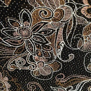 Photo of Blu Sage Shiny Black & Floral Design Over Shirt LS Size XL