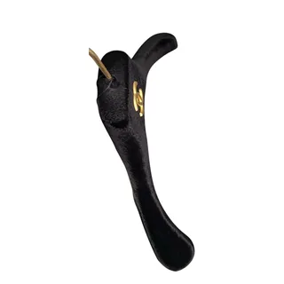 Photo of Chanel Authentic Black Velvet Gold CC Emblem Coat Hanger 16" W