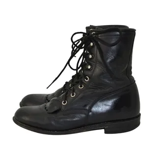 Photo of Justin Boots Womens Size 6 USA Western Roper Rodeo Cowgirl