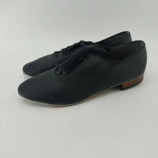 Photo of Capezio Tap Dance shoes Black Jazz Oxford Dancer Lace up size 6