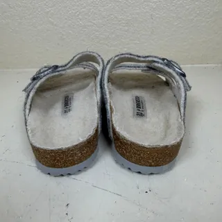 Photo of Birkenstock Arizona Kids Gray Wool Slip On Slides Buckle Sandals Sz 13-13.5