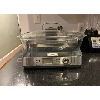 Photo of Cuisinart STM-1000 CookFresh Digital Glass Steamer White Stainless Steel