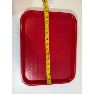 Photo of Winco FFT-1014R 10 x 14 Fast Food Tray | RED
