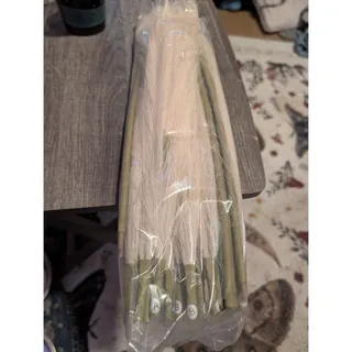 Photo of Artificial Pampas Grass Stems 8 Count Cream White Faux Boho Wedding Decor