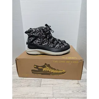 Photo of Womens Size 10 Keen Uneek SNK Chukka II WP Animal Print Silver/Birch Boots