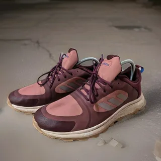 Photo of Adidas Response Trail X Running Womens Size 11 Sneakers Casual Shoes Pink Maroon