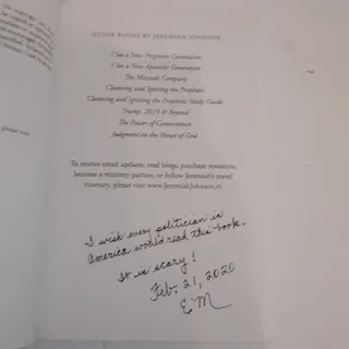 Photo of Trump and the Future of America 2020 Paperback LN Underlined Passages Prophecy