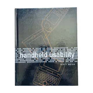 Photo of Handheld Usability Scott Weiss 1st Edition Hardcover MINT 2002 Wiley & Sons