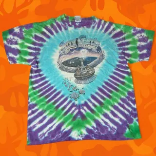 Photo of Vintage 1991 Jerry Garcia Band JGB Tie Dye T-Shirt Size XL