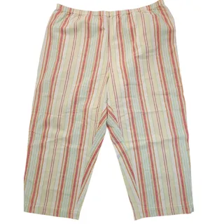 Photo of Chico's Additions Women's SIze 3 Striped Pull-On Capri Pants