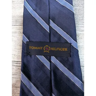 Photo of Tommy Hilfiger Men’s Necktie Silk Blue Colors Made In The USA 59" X 3 1/2"