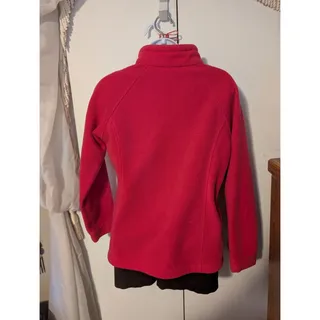 Photo of Columbia Outerwear Fleece Jacket Womens Full Zip Pink XL with Zip Pockets