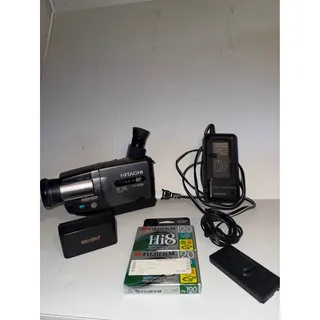 Photo of Hitachi VM-E52A 8mm Camcorder Bundle w/ Charger, Battery Case & film !!!Tested Power!!!