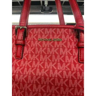 Photo of Michael Kors Jet Set Travel Extra-Small Logo Tote Red 35F3GTVT0B