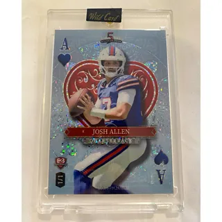 Photo of 2024 Wild Card Patrick Mahomes Josh Allen 5 Card Draw B2B 1/1 Stacked Deck
