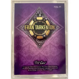 Photo of Wild Card 2026 Card Studs Fran Tarkenton Vikings #7CDL-FT Serial #/6