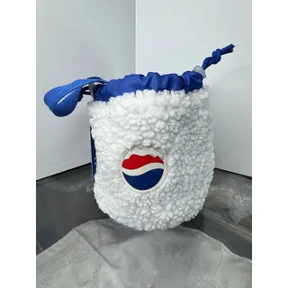 Photo of 2022 Pepsi Cola Drawstring Fleece Fuzzy Lined Bag by Romwe Fashion Mall NWT